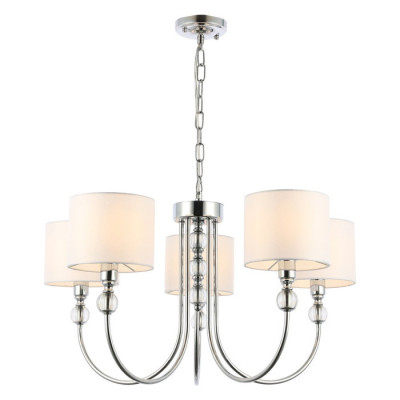 Evoluce SLE111103-05 Светильник подвесной Хром/Белый E14 5*40W