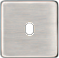 FD04320AS-A Fede Fede Накладка для 1-го тумблера, Antic Silver/беж.