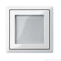 SD Накладка с окошком и полем для надписи для мех-зма диодн. сигн. лампы арт.№SCMTN5870хх, бел.