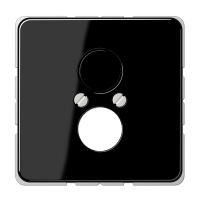 Крышка для 2-х гнезд; черная, CD562SW