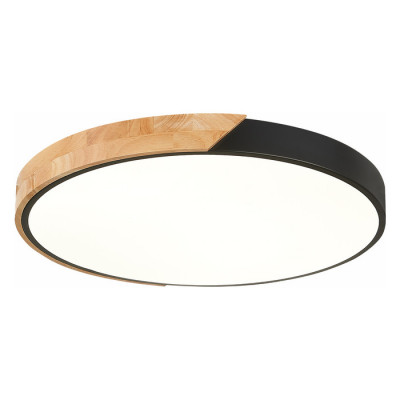 Evoluce SLE200942-01 Светильник потолочный Черный, Светлое дерево/Белый LED 1*45W 3000K/4000K/6000K