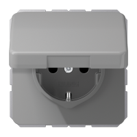 Штепсельная розетка SCHUKO 16A 250V~ с защитой от детей, влагозащищенная; серая, CD1520BFKIKLGR Штепсельная розетка SCHUKO 16A 250V~ с защитой от детей, влагозащищенная; серая, CD1520BFKIKLGR