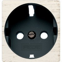 FD04314BD-M Fede Fede Обрамление розетки 2К+З для мех-зма FD16523, White Decape/черн.