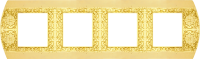 FD01424OB Fede San Remo Рамка 4-ная, Bright Gold