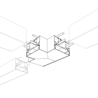 Угол S2-LINE-10570-T90 тройной (Arlight, Металл), 021270