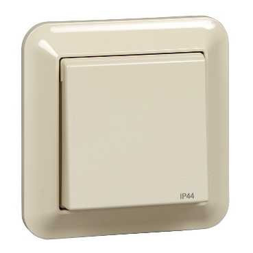 РОЗЕТКА IP44, БЕЖ