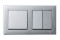 Блок: Выключатель 1-клавишный + 2-клавишный, Цвет - алюминий, серия M-Plan
