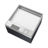 Люк напольный на 2 модуля, металлический, h=85мм, крышка с углублением 17 мм, TIMIUX, нержавеющая сталь, EU2H85U ST