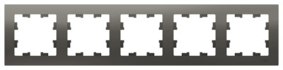 ATN000905 - ATLASDESIGN 5-постовая РАМКА, универсальная, СТАЛЬ, Systeme Electric