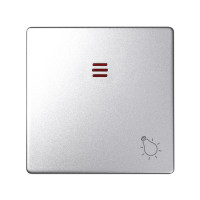 Simon S82Detail Клавиша 1-ная с пиктограммой "лампа" для 75160-39, алюминий, 82016-93