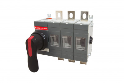 Рубильник ВНК-35-1 3П 160А с установленной фронтальной ручкой управления TDM Electric, SQ0744-0001