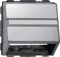 Накладка с опорной пластиной для розеток средств связи