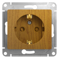 GSL000545 - GLOSSA РОЗЕТКА с заземлением со шторками, 16А, механизм, ДУБ, Systeme Electric GSL000545 - GLOSSA РОЗЕТКА с заземлением со шторками, 16А, механизм, ДУБ, Systeme Electric