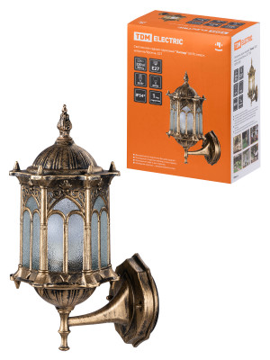 Светильник садово-парковый "Ампир" 60 Вт, вверх, шагрень/бронза Е27, TDM Electric, SQ0330-0087