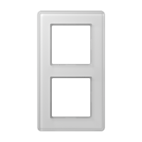 Рамка на 2 поста, стекло белый, Jung Рамка на 2 поста, стекло белый, Jung