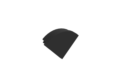 Donel,Боковая  глухая заглушка для профиля DN18503 Цвет:черный,Серия:DN8ALE, DNCAP18503RAL9005