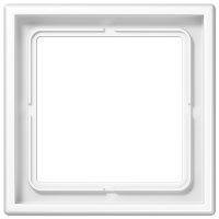 Рамка для вертикальной и горизонтальной установки, 1 пост; дюропласт; белый; LS990, LS981WW