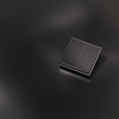 Клавиши для выключателя/переключателя двухклавишного, S70 Metal (антрацит), VLSM000312