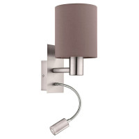 96481 Бра PASTERI cо светод. подсветкой для чтения, 1х40W (E27), 1х3,5W (LED), L150, H380, A195, ста