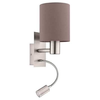 96481 Бра PASTERI cо светод. подсветкой для чтения, 1х40W (E27), 1х3,5W (LED), L150, H380, A195, ста