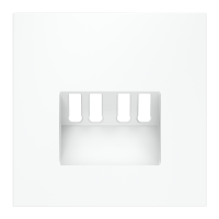 Накладка для розетки акустической 4-местной , S70 (белый матовый), VLS001502
