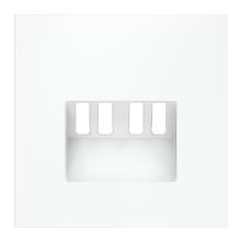 Накладка для розетки акустической 4-местной , S70 (белый матовый), VLS001502