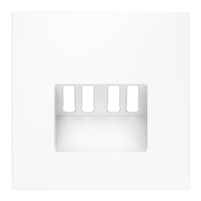 Накладка для розетки акустической 4-местной , S70 (белый матовый), VLS001502