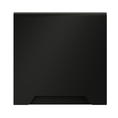 Накладка для розетки с заземлением, защитными шторками и крышкой, S70 (черный матовый), VLS000808