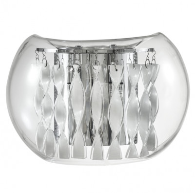 Lightstar 752634 (MB7602-3А) Бра ACQUARIO 3х20W G4 12V ХРОМ БЕЛ стекло (в комплекте)