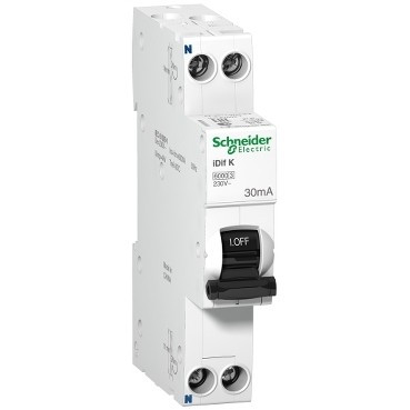 A9D63620 - ДИФФЕРЕНЦИАЛЬНЫЙ АВТОМАТ ЭЛЕКТРОННОГО ТИПА Acti 9 iDif K 6КА 20A C 30МA AC, Schneider Electric
