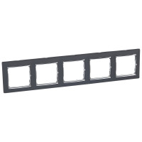 Legrand Рамка 5 постов - Legrand Valena - ноктюрн/серебряный штрих, 770395