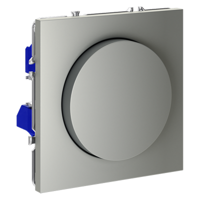 Светорегулятор встраиваемый VOLTUM S70 поворотно-нажимной 600 Вт, (сталь), VLS070305