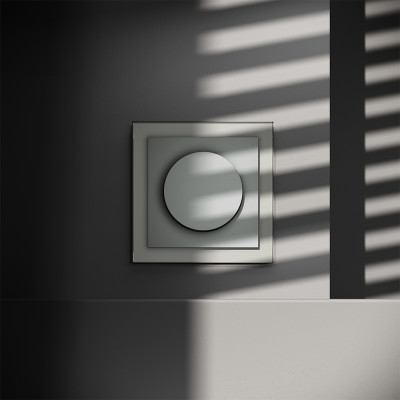 Светорегулятор встраиваемый VOLTUM S70 поворотно-нажимной 600 Вт, (сталь), VLS070305