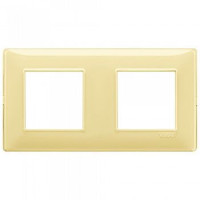 Vimar Накладка для 4 модулей (2+2) расстояние между центрами 71мм рефлекс "лимон", 14643.46 Vimar Накладка для 4 модулей (2+2) расстояние между центрами 71мм рефлекс "лимон", 14643.46