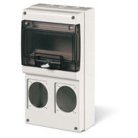 Корпус на 8 модулей и 2 поста с основанием 70х87 мм. Тип M340 (упак. 1шт), ДКС DIS6722300