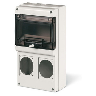 Корпус на 8 модулей и 2 поста с основанием 70х87 мм. Тип M340 (упак. 1шт), ДКС DIS6722300