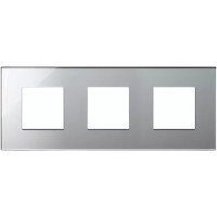 Vimar Накладка на Eikon Exe на 6 модулей (2+2+2) расстояние между центрами 71мм, ледяное серебро, 22644.75 Vimar Накладка на Eikon Exe на 6 модулей (2+2+2) расстояние между центрами 71мм, ледяное серебро, 22644.75