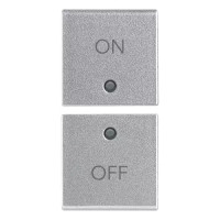 Vimar Две клавиши 1М для автоматизации, ON/OFF, серебро, 14751.1.SL Vimar Две клавиши 1М для автоматизации, ON/OFF, серебро, 14751.1.SL