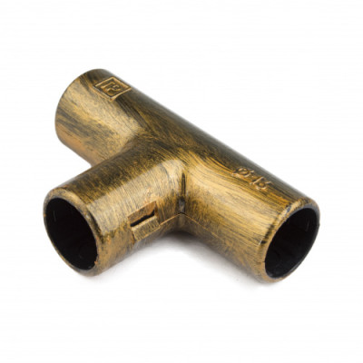 BIRONI Пластик Бронза Тройник для труб D16 5 шт/уп, BTT1-16-25-5