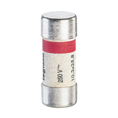 Legrand Бытовой цилиндрический предохранитель - 10,3x25,8 мм - без индикатора - 6 A, 011606