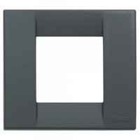 Vimar Накладка для 1-2 модулей пластик черный, 17097.16 Vimar Накладка для 1-2 модулей пластик черный, 17097.16