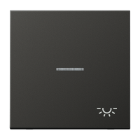 Клавиша для контрольного выключателя с подсветкой и символом "свет"; антрацит, AL2990KO5LAN