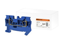 Зажим клеммный безвинтовой (ЗКБ) 4 мм2 40А синий TDM Electric, SQ0822-0006