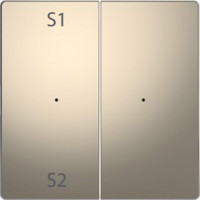 D-Life PlusLink Клавиша 2-ная с S1/S2, без символов, никель