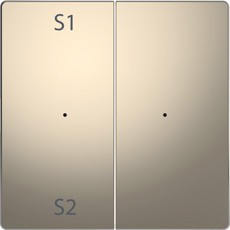 D-Life PlusLink Клавиша 2-ная с S1/S2, без символов, никель
