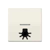 Клавиша с окошком для подсветки и символом "свет"; слоновая кость, AS591L1KO5