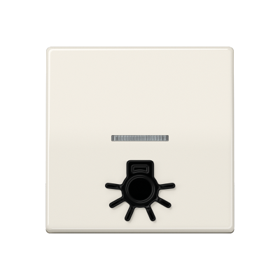 Клавиша с окошком для подсветки и символом "свет"; слоновая кость, AS591L1KO5