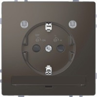 D-Life Розетка 2К+З 16 А, 250 В~, с LED-модулем, антрацит