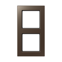 AC582MO - Рамка для вертикальной и горизонтальной установки, 2 поста; дюропласт; мокко; A CREATION, Jung