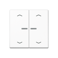 Клавиша для KNX кнопки, 1 группа, с окошком, символы стрелки; термопласт; белый, A102KO5PBFWW